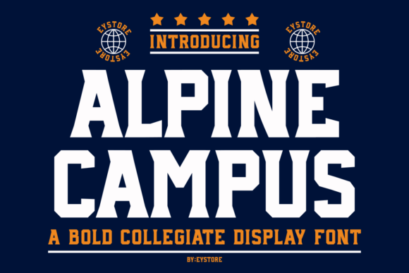 Alpine Campus: The Ultimate Typeface for Bold, Athletic Branding