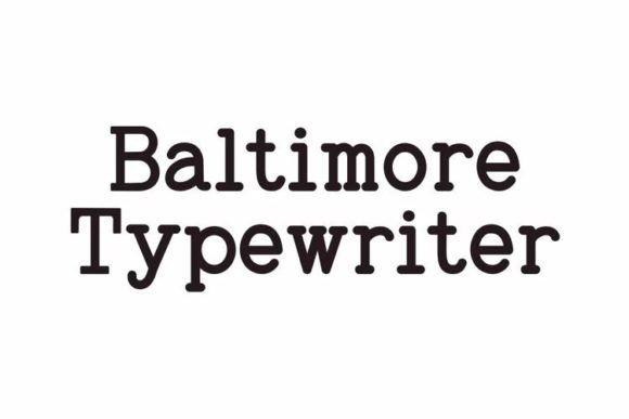 Baltimore Typewriter Pack: Reviving Vintage Charm in Modern Design