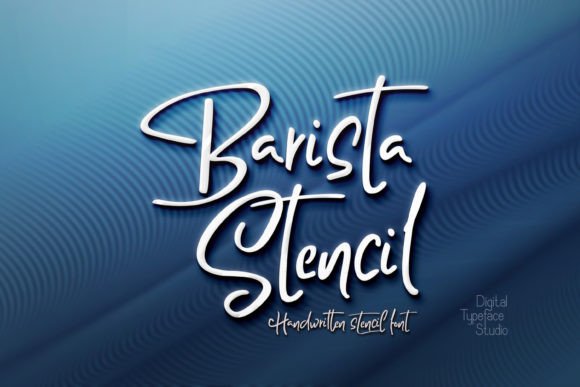 Barista Stencil: Crafting Authenticity with a Handwritten Typeface