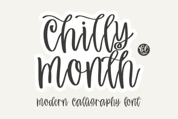 Chilly Month: The Modern Calligraphy Font with Handcrafted Charm