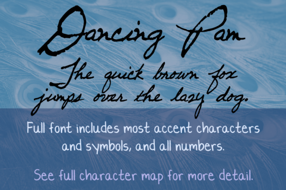 Dancing Pam: A Script Font with a Handmade Heart