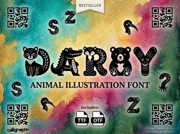 Darby: A Folk Art Font Carved with Character