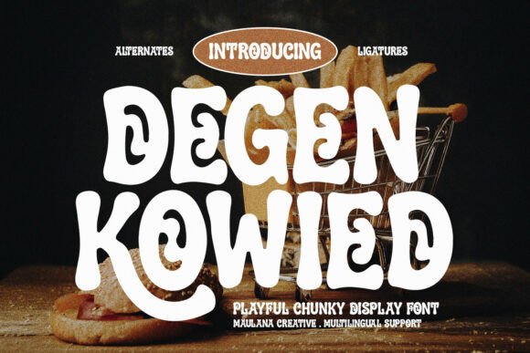 Degen Kowied: A Vibrant Display Font for Bold Projects