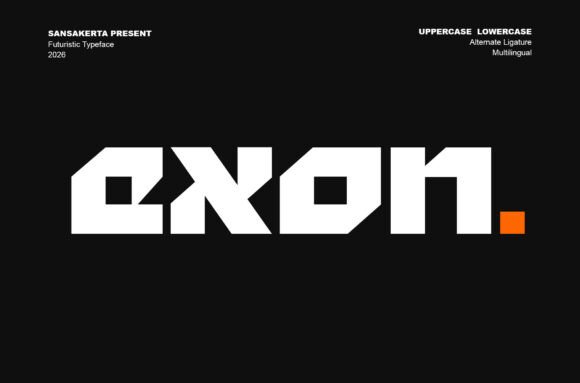 Exon: A Futuristic Display Font for Bold Designs