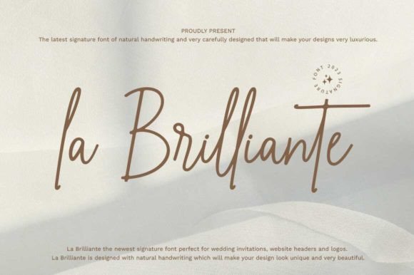 La Brilliante: The Signature Font for Authentic Branding