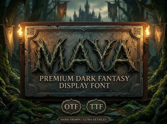 Maya: The Dark Fantasy Font for Epic Storytelling
