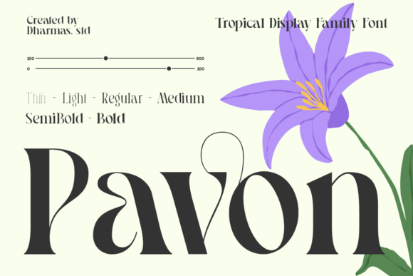 Pavon: A Typeface Rooted in Art Nouveau Charm