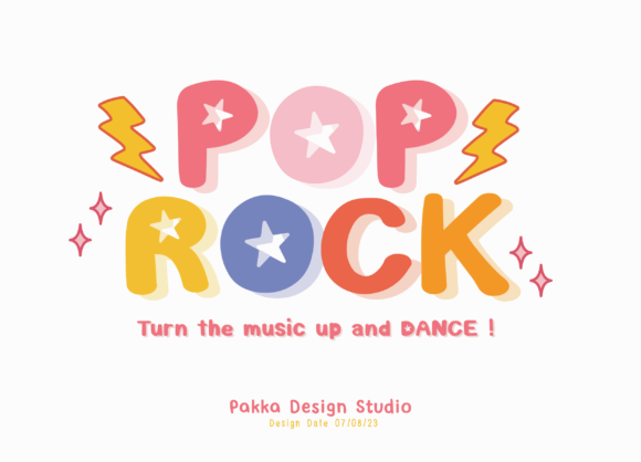 Pop Rock: The Bold Display Font with Rock Concert Energy