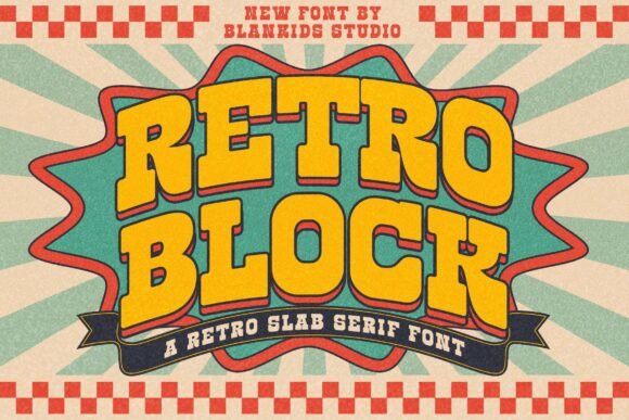 Retro Block: A Slab Serif Font for Modern Branding