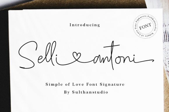 Selli Antoni: The Handwritten Font for Timeless Branding
