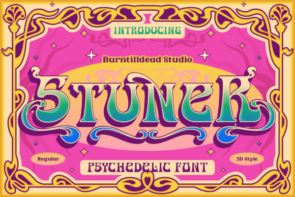 Stuner: The Psychedelic Font Bringing Retro Flair to Modern Design