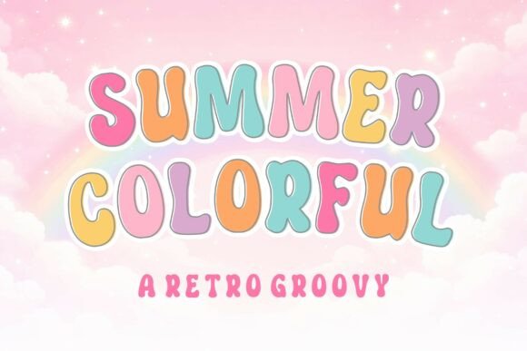 Summer Colorful: Infusing Retro Groovy Energy into Modern Design